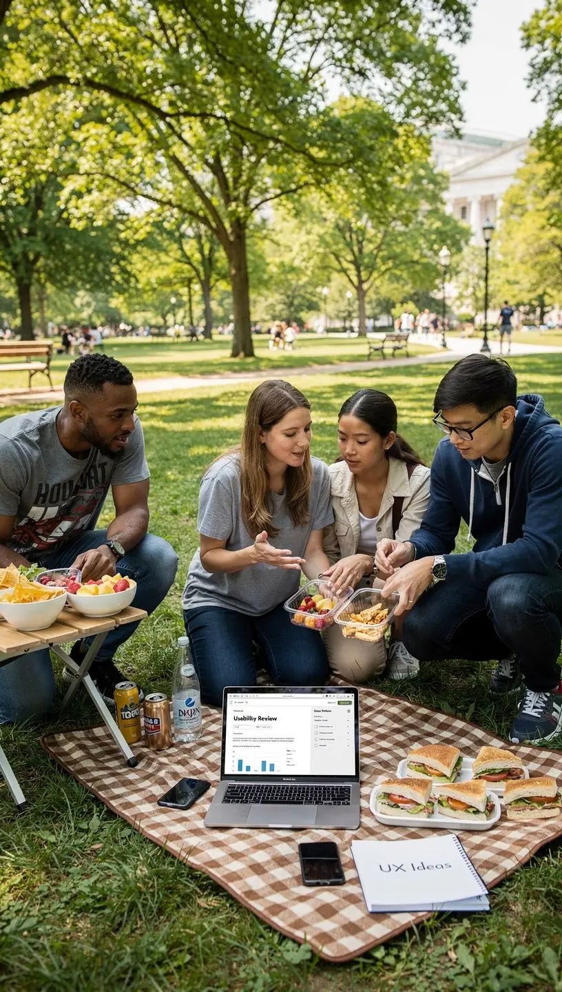 User journey mapping in software design illustration